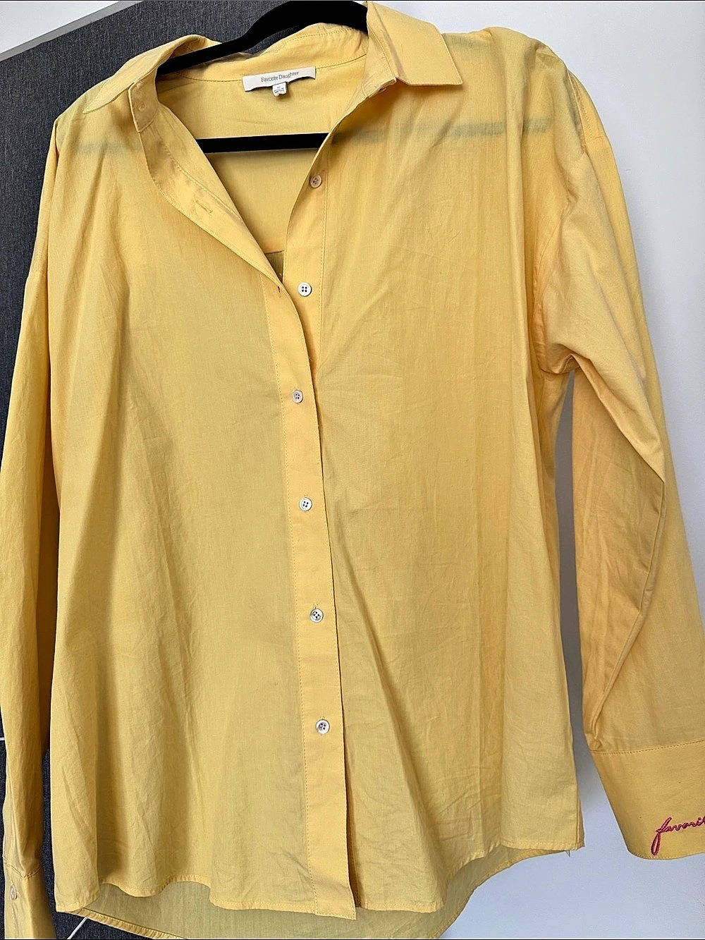 Favorite Daughter The Favorite Shirt Yellow Button Down Shirt